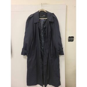 Horace Small Mens Trench Coat Blue Police Uniform Jacket Size 48 R&R Apparel